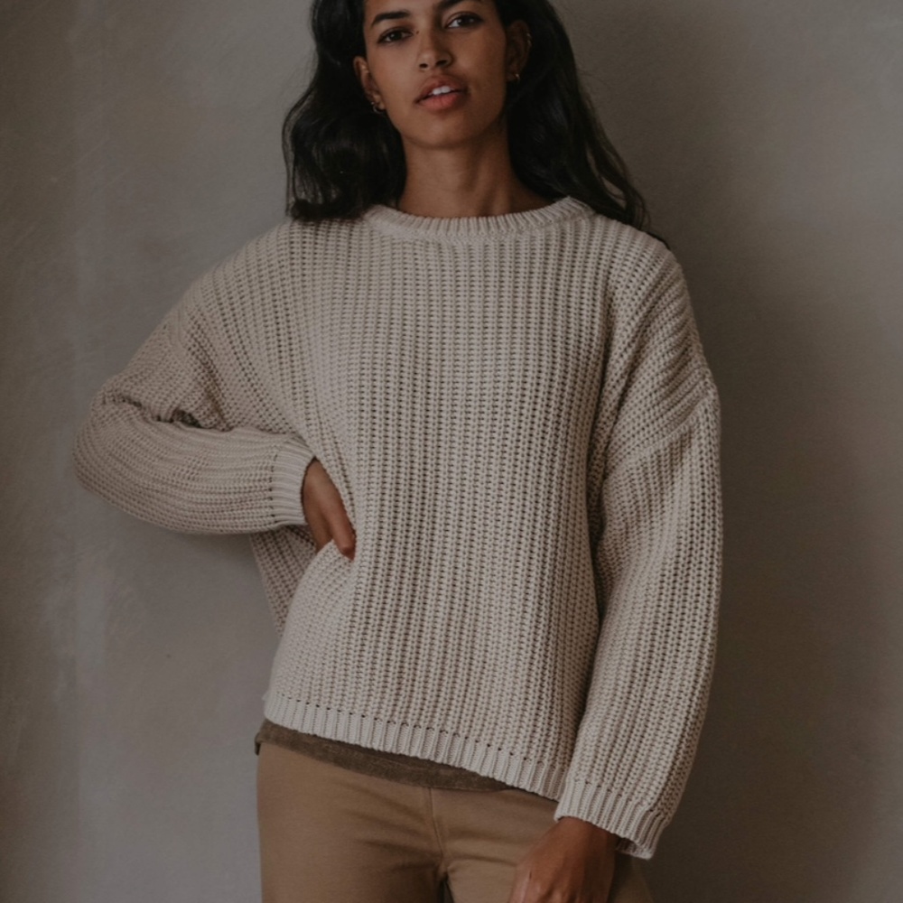 The simple folk chunky knit sweater